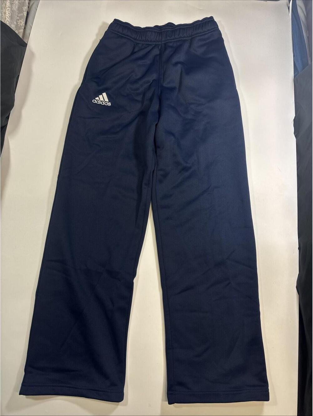 adidas Men’s Essentials Training Pants Extra Small XS Navy Blue Fleece Track